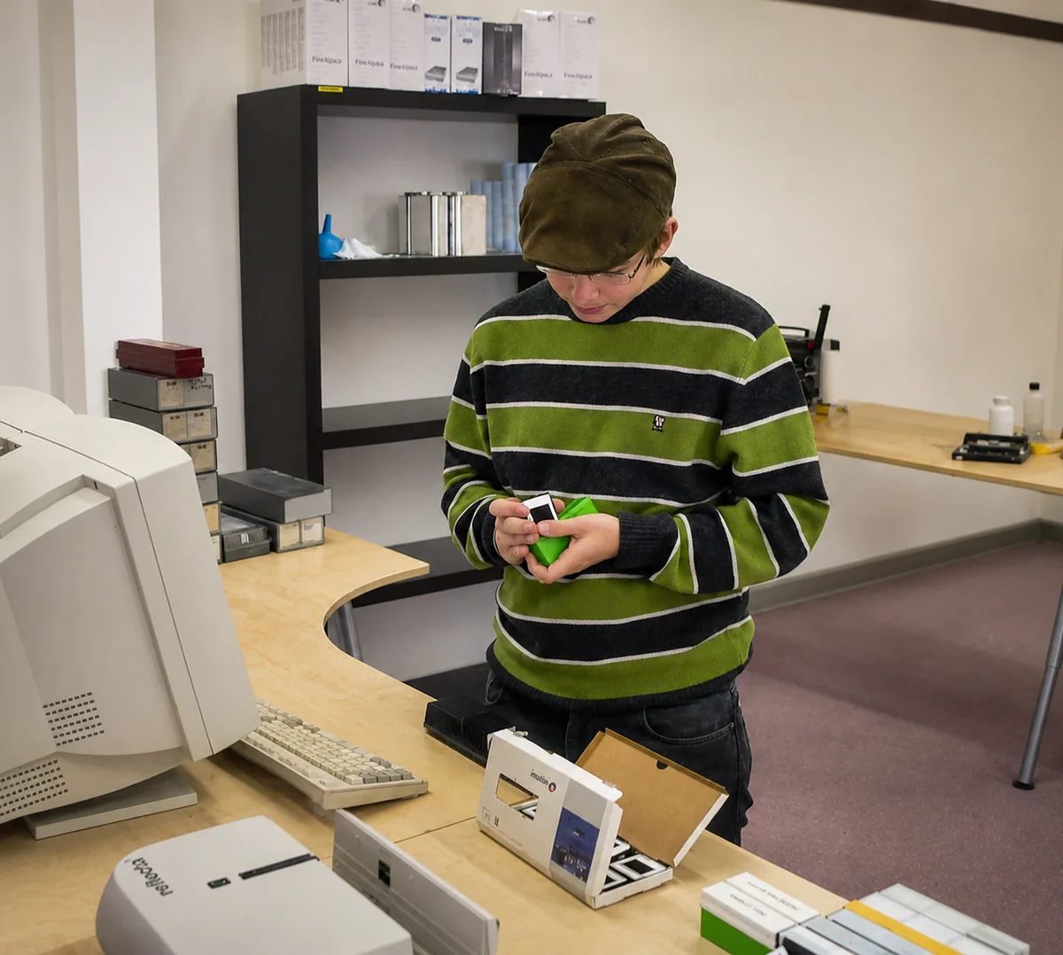 Digitalisierungsarbeit in der frühen Produktion von BGA Video.